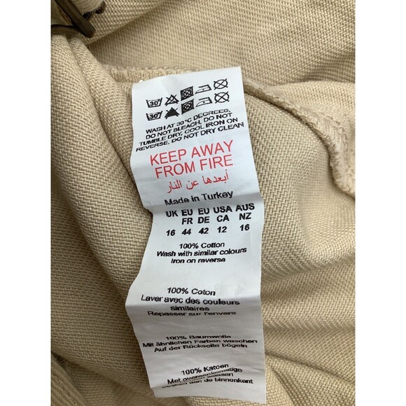 Nasty Gal Womens Carpenter Twill Straight Leg‎ Dungarees Overalls Size 12 NWT - Picture 8 of 8